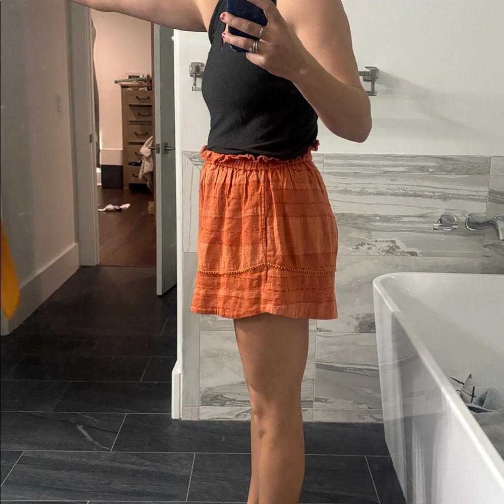 Fun Orange Free People Shorts